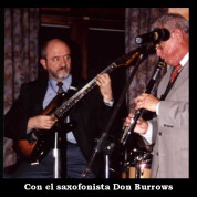 Con el saxofonista Don Burrows
